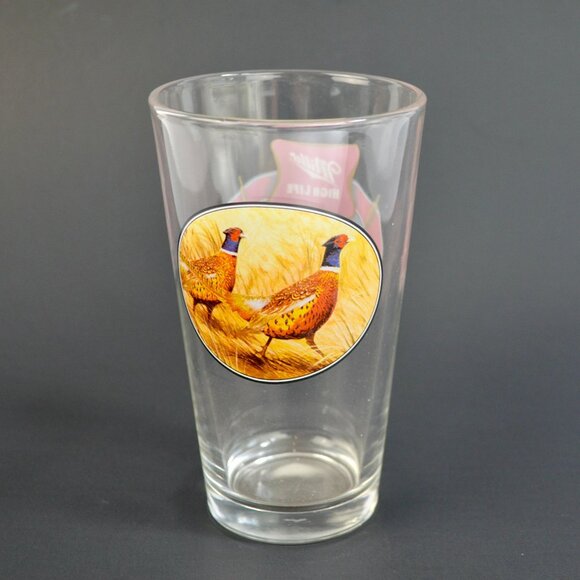 Miller High Life Friends of the Field Drinking Glass Pheasants - Picture 2 of 4